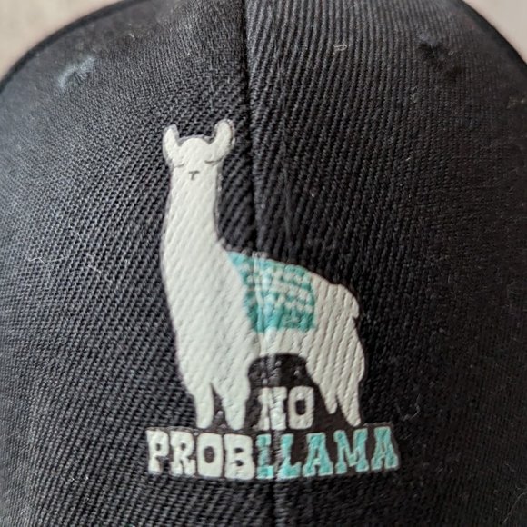 NEW – “No Probllama” Peaked Baseball Cap - Picture 6 of 7
